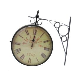 Vintage Styled Railway Clock Victoria 1747; Black