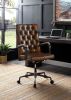 Noknas Office Chair; Brown Lether 93175