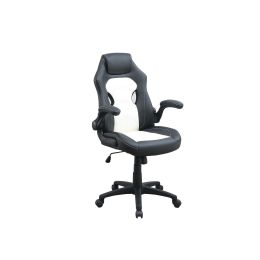 Adjustable Heigh Executive Office Chair; Black and White