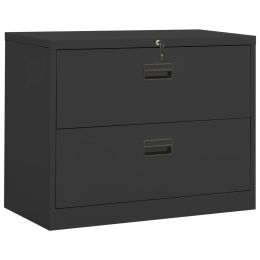 Filing Cabinet Anthracite 35.4"x18.1"x28.5" Steel