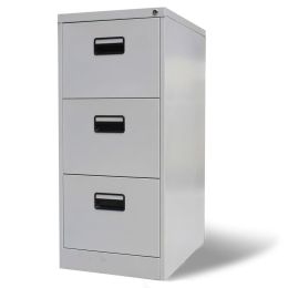 Filing Cabinet Light Gray 18.1"x24.4"x40.4" Steel