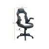 Adjustable Heigh Executive Office Chair; Black and White