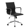 Techni Mobili Modern Medium Back Executive Office Chair; Black