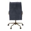 Tinzud Office Chair; Gray Leather 93165