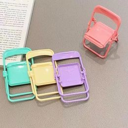 4pcs Cute Sweet Creative Desktop Mini Chair Stand Can Be Used As Decorative Ornaments Foldable Lazy Drama Mobile Phone Holder