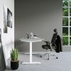 Techni Mobili High Back Executive Mesh Office Chair with Arms; Lumbar Support and Chrome Base; Black