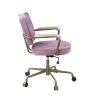 Siecross Office Chair in Pink Top Grain Leather OF00400
