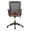 Techni Mobili Mid-Back Mesh Task Office Chair with Height Adjustable Arms; Brown