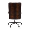 Noknas Office Chair; Brown Lether 93175