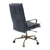 Tinzud Office Chair; Gray Leather 93165