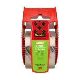 Scotch Sure Start Packaging Tape, Clear, 1.88 in. x 25.6 yd, 1 Rolls