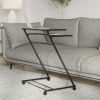 Rolling Laptop Cart with Casters for Mobility (Black)
