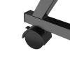 Rolling Laptop Cart with Casters for Mobility (Black)