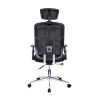 Techni Mobili High Back Executive Mesh Office Chair with Arms; Lumbar Support and Chrome Base; Black