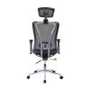Techni Mobili High Back Executive Mesh Office Chair with Arms; Headrest and Lumbar Support ; Black