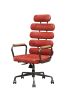 Calan Office Chair in Antique Red Top Grain Leather