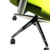Adjustable Mesh Back Ergonomic Office Swivel Chair with Padded Seat and Casters; Green and Gray