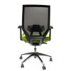 Adjustable Mesh Back Ergonomic Office Swivel Chair with Padded Seat and Casters; Green and Gray