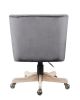 Cliasca Office Chair; Gray Velvet AL