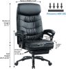 Vanbow.Adjustable rotary office executive chair/PU leather+PVC/heavy weight