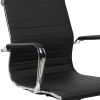 Techni Mobili Modern Medium Back Executive Office Chair; Black