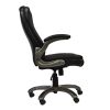 Techni Mobili Medium Back Executive Office Chair with Flip-up Arms; Black