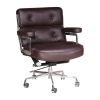 Lobby brown color swivel Leather office  chair