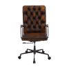 Noknas Office Chair; Brown Lether 93175