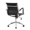 Techni Mobili Modern Medium Back Executive Office Chair; Black
