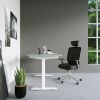 Techni Mobili High Back Executive Mesh Office Chair with Arms; Lumbar Support and Chrome Base; Black