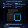 3 in 1 Wireless Charger Foldable Fast Charging Station Stand Dock Fit for iPhone 13 12 11 Pro Samsung S22 S21 Qi-enabled Android Phone Wireless Earbud