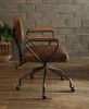 Hallie Office Chair in Vintage Whiskey Top Grain Leather