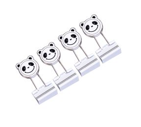 8 Pcs Metal Binder Clips/Paper Clips/Binders Panda Pattern Office Accessories