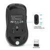 Rii RM200 Wireless Mouse,2.4G Wireless Mouse 5 Buttons Rechargeable Mobile Optical Mouse with USB Nano Receiver,3 Adjustable DPI Levels,Colorful LED L