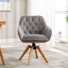 COOLMORE Solid&nbsp;Wood&nbsp;Tufted&nbsp;Upholstered&nbsp;Armless&nbsp;home office chair