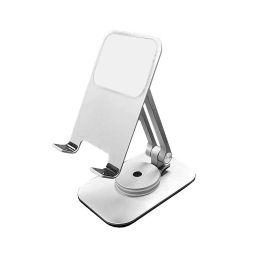 Adjustable Cell Phone Holder Telescopic Desktop Phone Dock Holder (Color: Silver)