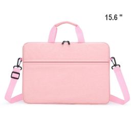 1pc Computer Handbag, Shoulder Computer Bag, Laptop Bag Compatible With 14inches/15.6inches,5 Colors Available (Color: pink, size: 15.6'')