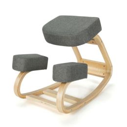 Office And Home Multi Furctions Strengthen Muscles Relieve Fatigue Furniture Kneeling Chair (Type: Office Chairs, Color: Gray)