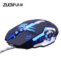 Professional gamer Gaming Mouse 8D 3200DPI Adjustable Wired Optical LED Computer Mice USB Cable Mouse for laptop PC (Ships From: China, Color: MMR4 black)
