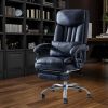 High quality black leather office chair