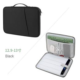 1pc Compatible With IPad Storage Bag Protective Sleeve Tablet Bag 10.8 Inch 12.9 Inch 13 Inch Laptop Liner Bag Protective Carrying Case With Pocket (Color: black, size: 12.9-13inch)