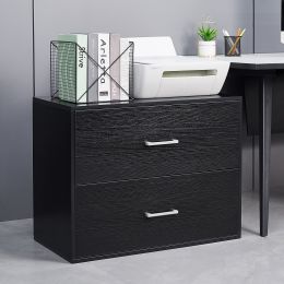 FILE BOOKCASE CABINET WITH 2 DRAWER (Color: as Pic)