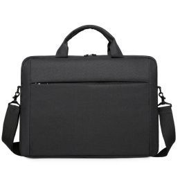 Laptop Shoulder Bag , 15-Inch Laptop or Tablet, Sleek, Durable and Water-Repellent Fabric, Lightweight , Business Casual or School, GX40Q17229, Black (Color: black)
