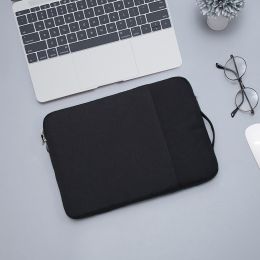 Laptop Bag for Macbook Air m2 Case 12 13.3 14 15 Inner Bladder For Macbook Pro Air M1 Lenovo Dell HP Huawei Xiaomi Denim Bag (Color: black, size: 14inch 15inch)
