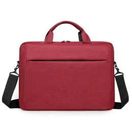 Laptop Shoulder Bag , 15-Inch Laptop or Tablet, Sleek, Durable and Water-Repellent Fabric, Lightweight , Business Casual or School, GX40Q17229, Black (Color: Red)
