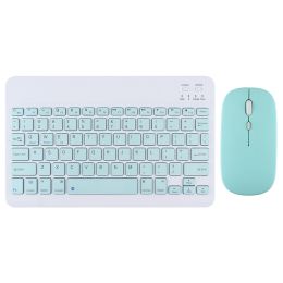 For iPad Air Pro 11 Bluetooth Wireless Keyboard Mouse For Android IOS Windows Phone Tablet (Axis Body: English Language, Color: Keyboard and mouse4)