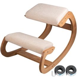 Office And Home Multi Furctions Strengthen Muscles Relieve Fatigue Furniture Kneeling Chair (Type: Office Chairs, Color: White Oak)
